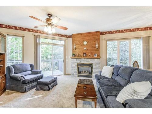 192 Silverbirch Boulevard, Mount Hope, ON - Indoor Photo Showing Living Room With Fireplace