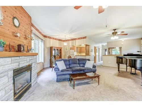 192 Silverbirch Boulevard, Mount Hope, ON - Indoor Photo Showing Living Room With Fireplace