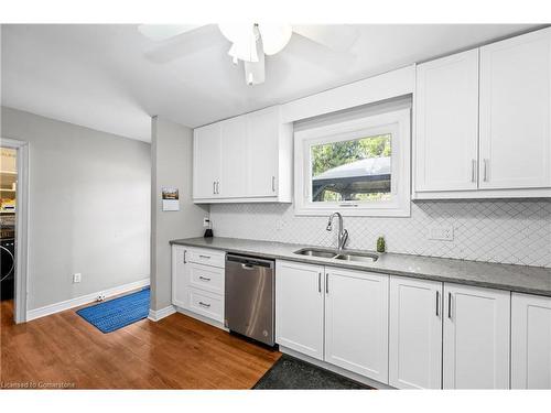 271 Carlisle Road, Hamilton, ON - Indoor Photo Showing Kitchen With Double Sink