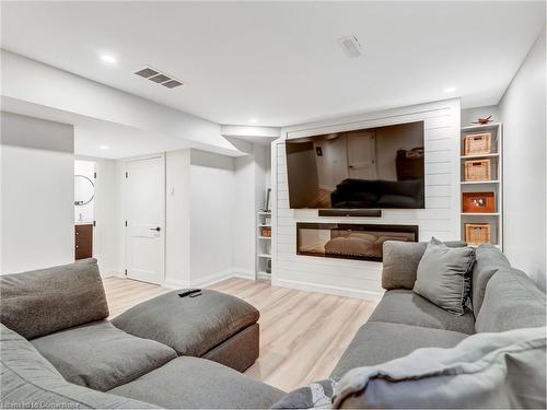 65 Dunrobin Drive, Caledonia, ON - Indoor Photo Showing Living Room With Fireplace