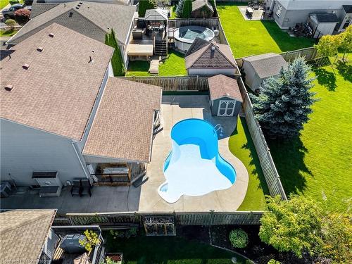 65 Dunrobin Drive, Caledonia, ON - Outdoor With In Ground Pool