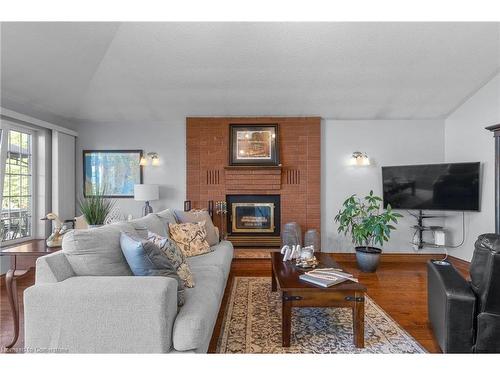 216 Robins Point Road, Victoria Harbour, ON - Indoor Photo Showing Living Room With Fireplace