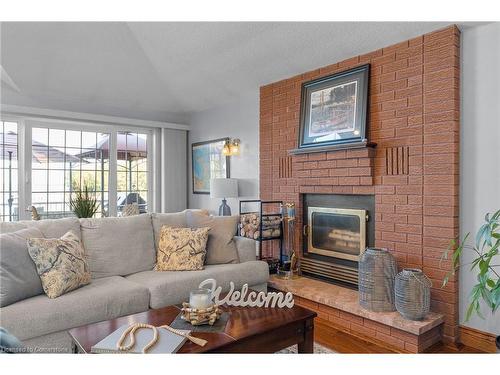 216 Robins Point Road, Victoria Harbour, ON - Indoor Photo Showing Living Room With Fireplace