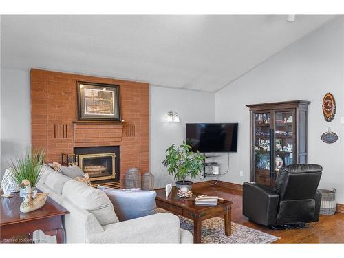 216 Robins Point Road, Victoria Harbour, ON - Indoor Photo Showing Living Room With Fireplace