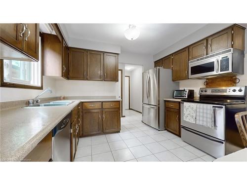 6 Princip Street, Hamilton, ON - Indoor Photo Showing Kitchen With Double Sink