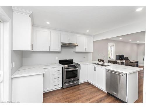 8 Mountsberg Road, Hamilton, ON - Indoor Photo Showing Kitchen With Double Sink