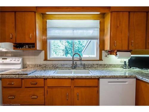 2434 Eileen Drive, Burlington, ON - Indoor Photo Showing Kitchen With Double Sink