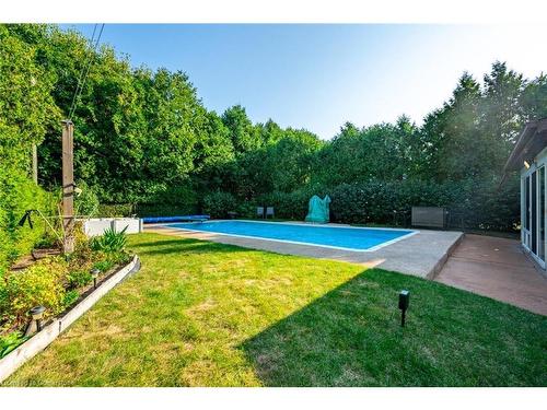 2434 Eileen Drive, Burlington, ON - Outdoor With In Ground Pool With Backyard