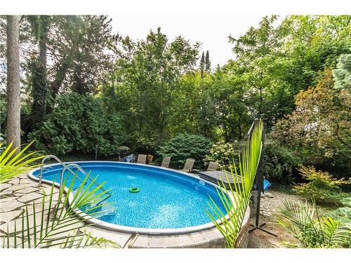 162 Parnell Road, St. Catharines, ON - Outdoor With Above Ground Pool With Backyard