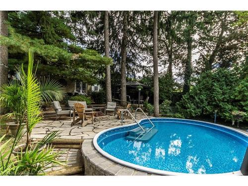 162 Parnell Road, St. Catharines, ON - Outdoor With Above Ground Pool With Backyard