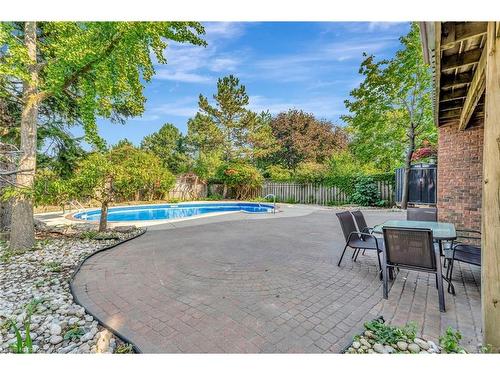 210 Bluebell Crescent, Ancaster, ON - Outdoor With In Ground Pool