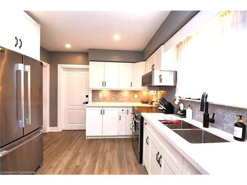 3 Pleasant Avenue, Hamilton, ON - Indoor Photo Showing Kitchen With Double Sink