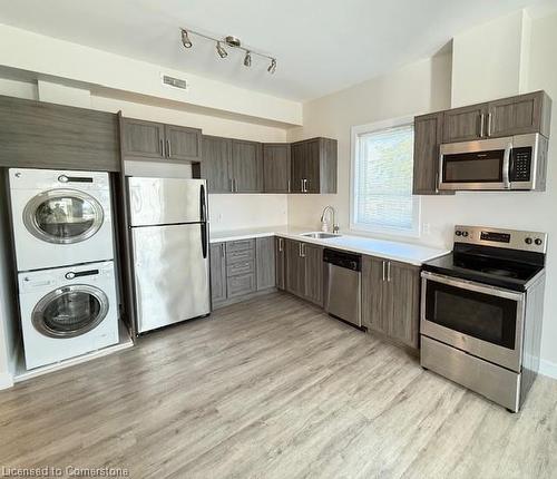 202-161 Wellington Street N, Hamilton, ON - Indoor Photo Showing Kitchen