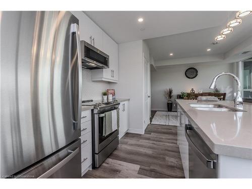 710-2750 King Street E, Hamilton, ON - Indoor Photo Showing Kitchen With Stainless Steel Kitchen With Double Sink With Upgraded Kitchen