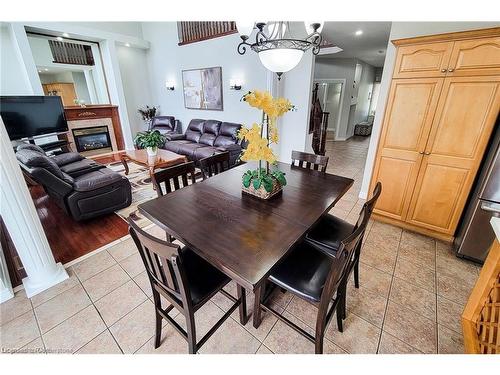 56 Bosworth Street, Hamilton, ON - Indoor Photo Showing Dining Room With Fireplace