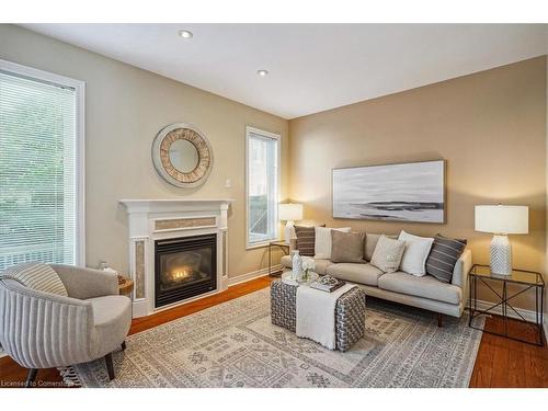 7 Millhouse Mews, Brampton, ON - Indoor Photo Showing Living Room With Fireplace