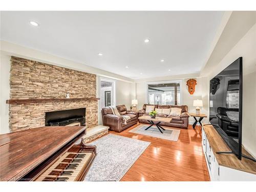 4316 Derry Road, Burlington, ON - Indoor Photo Showing Living Room With Fireplace