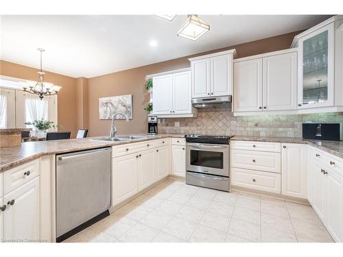 5 Maryheather Crescent, Flamborough, ON - Indoor Photo Showing Kitchen With Double Sink