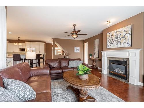 5 Maryheather Crescent, Flamborough, ON - Indoor Photo Showing Living Room With Fireplace