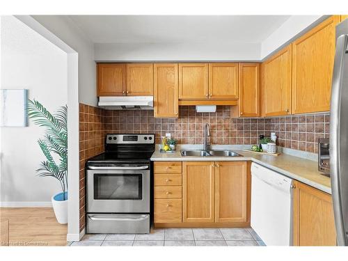 12-134 Terni Boulevard, Hamilton, ON - Indoor Photo Showing Kitchen With Double Sink