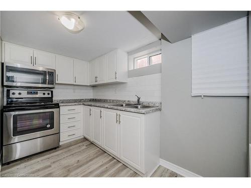 Basement-16 Huntington Avenue, Hamilton, ON - Indoor Photo Showing Kitchen With Stainless Steel Kitchen With Double Sink