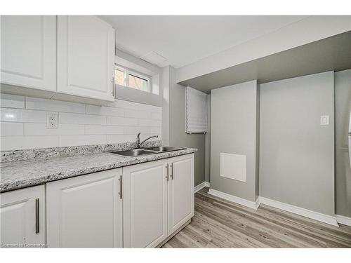 Basement-16 Huntington Avenue, Hamilton, ON - Indoor Photo Showing Kitchen With Double Sink