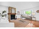 46 Glenvale Boulevard, Brampton, ON  - Indoor Photo Showing Living Room With Fireplace 