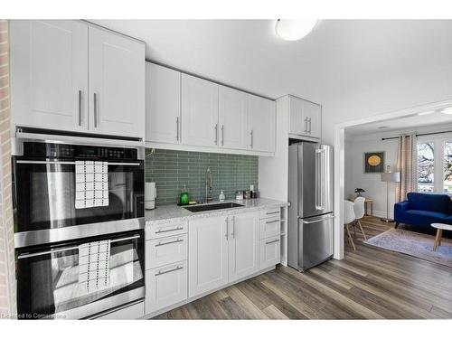 830 Mohawk Road E, Hamilton, ON - Indoor Photo Showing Kitchen With Stainless Steel Kitchen With Upgraded Kitchen