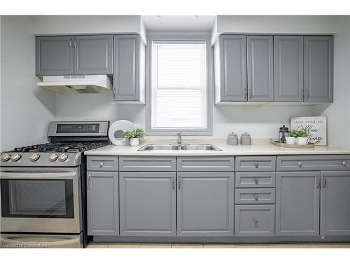 248 Fruitland Road, Stoney Creek, ON - Indoor Photo Showing Kitchen With Double Sink