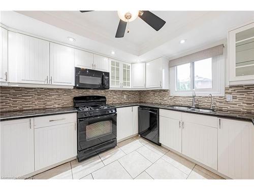 494 Dicenzo Drive, Hamilton, ON - Indoor Photo Showing Kitchen With Double Sink