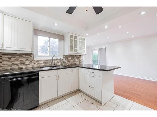 494 Dicenzo Drive, Hamilton, ON - Indoor Photo Showing Kitchen With Double Sink