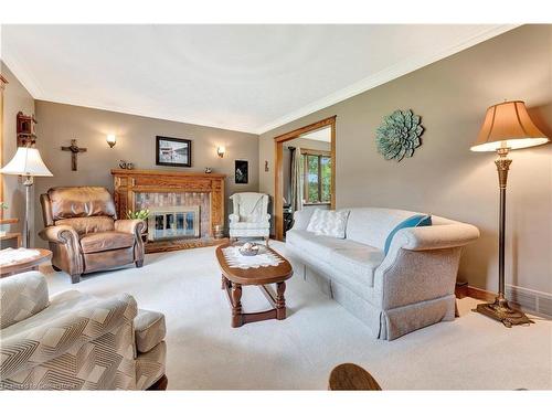 685 Robson Road, Waterdown, ON - Indoor Photo Showing Living Room With Fireplace