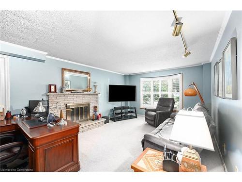 38 Lakegate Drive, Stoney Creek, ON - Indoor Photo Showing Living Room With Fireplace