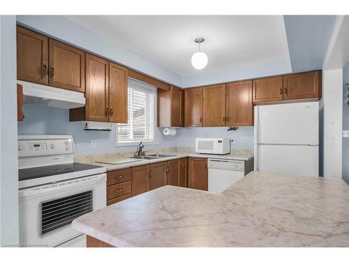 84 Frances Avenue, Stoney Creek, ON - Indoor Photo Showing Kitchen With Double Sink