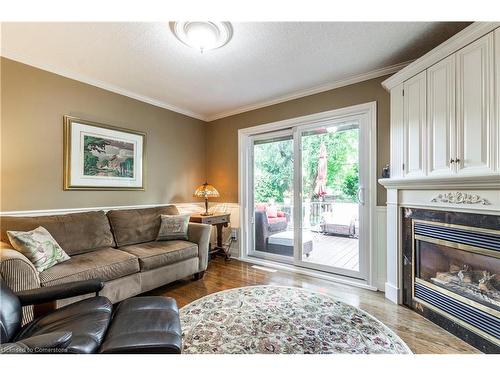 1043 Joan Drive, Burlington, ON - Indoor Photo Showing Living Room With Fireplace