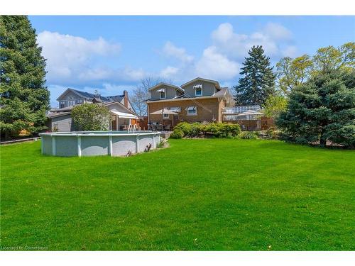 16 Nelles Boulevard, Grimsby, ON - Outdoor With Above Ground Pool With Backyard