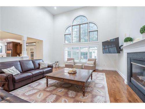 12 Cowper Court, Dundas, ON - Indoor Photo Showing Living Room With Fireplace