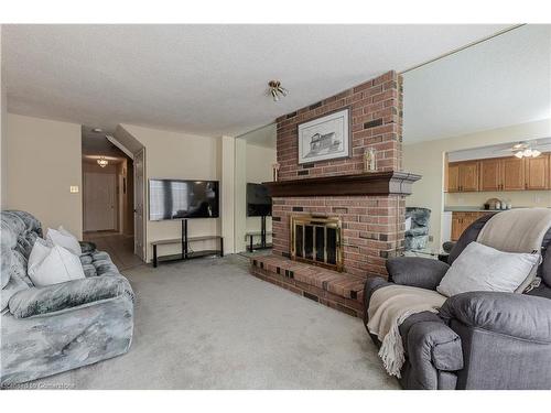 2090 Deer Run Avenue, Burlington, ON - Indoor Photo Showing Living Room With Fireplace