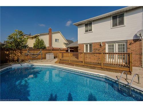 2090 Deer Run Avenue, Burlington, ON - Outdoor With In Ground Pool With Deck Patio Veranda