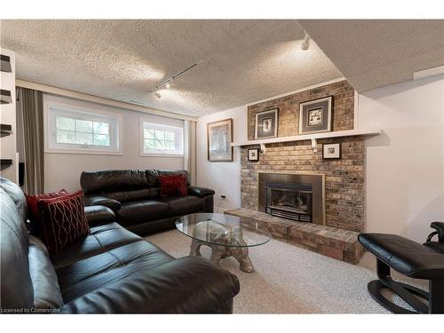 2259 Ingersoll Drive, Burlington, ON - Indoor Photo Showing Living Room With Fireplace