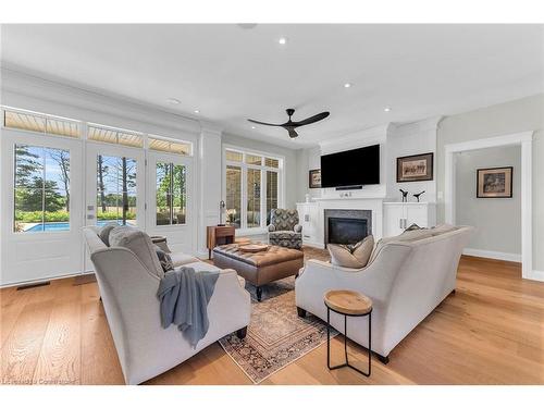 42 Parsonage Road, Ancaster, ON - Indoor Photo Showing Living Room With Fireplace