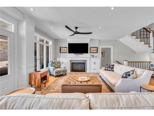 42 Parsonage Road, Ancaster, ON - Indoor Photo Showing Living Room With Fireplace