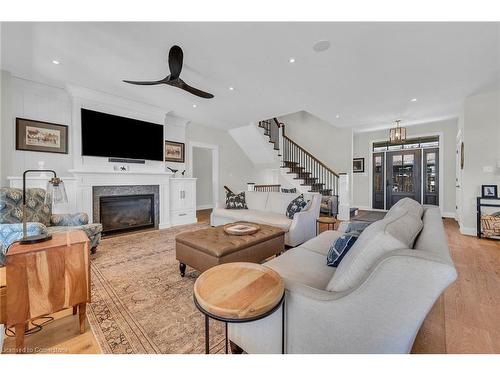 42 Parsonage Road, Ancaster, ON - Indoor Photo Showing Living Room With Fireplace