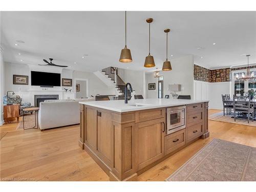 42 Parsonage Road, Ancaster, ON - Indoor Photo Showing Kitchen With Fireplace