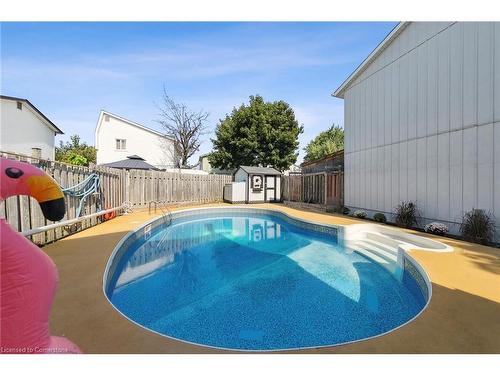 4 Glencastle Square, Brampton, ON - Outdoor With In Ground Pool With Backyard