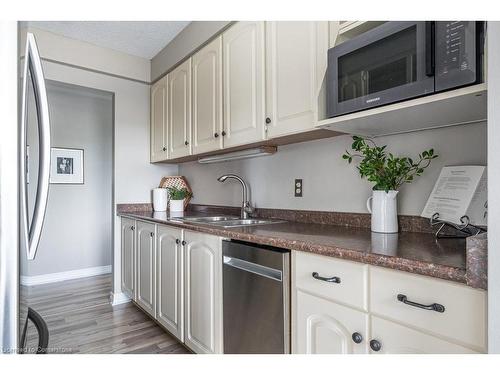 507-75 Queen Street N, Hamilton, ON - Indoor Photo Showing Kitchen With Double Sink