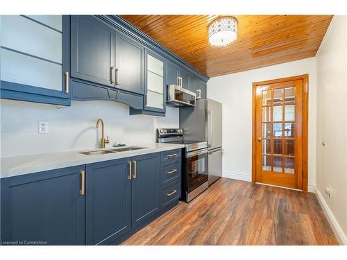 458 Paling Avenue, Hamilton, ON - Indoor Photo Showing Kitchen With Double Sink