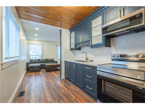 458 Paling Avenue, Hamilton, ON - Indoor Photo Showing Kitchen With Double Sink