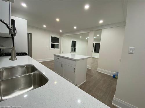 Upper-40 Bartlett Street, St. Catharines, ON - Indoor Photo Showing Kitchen With Double Sink