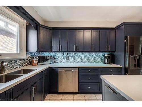 75 Colcrest Street, Hamilton, ON - Indoor Photo Showing Kitchen With Double Sink